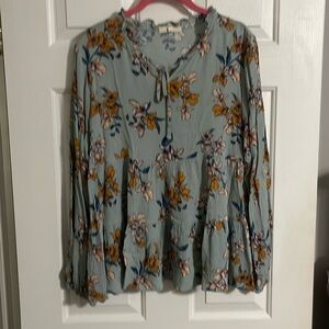 Excellent Condition Boutique Purchased boho printed top